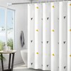 Cawtiuly Graphic Pattern Shower Curtains Waterproof Washable Fabric Bath Curtain