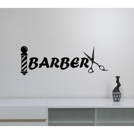 Barber Shop Sign Removable Vinyl Window Decal Sticker Hair Haircut Hairdressing Salon Decorations Wall Art Decor bsh3