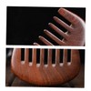 Mikinona Wooden Scalp Massage Comb Portable Wide Tooth Design for