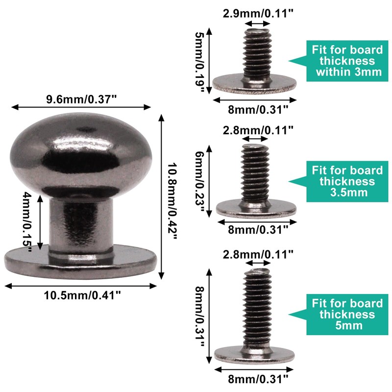 BUXIMN Mini Drawer Pulls, Small Knobs for Jewelry Box, Metal
