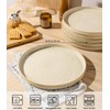 theterra Dinner Plates Set of 6, 10.25 Inch Ceramic Dinner