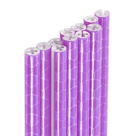 HARFINGTON 72pcs Bike Reflective Spoke Skins 0.2" Plastic Bicycle Spoke Reflectors Spoke Covers Trim Wrap Wheel 360°Visibility for Road Mountain Bike Motorcycles Decoration, Purple