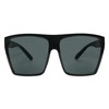 ShadyVEU Big Oversize Square Sunglasses UV Protection Trapezoid Flat Top