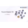 Hibbent 15pcs Faucet Adapter Kit,Brass Faucet Aerator Adapter Set Male