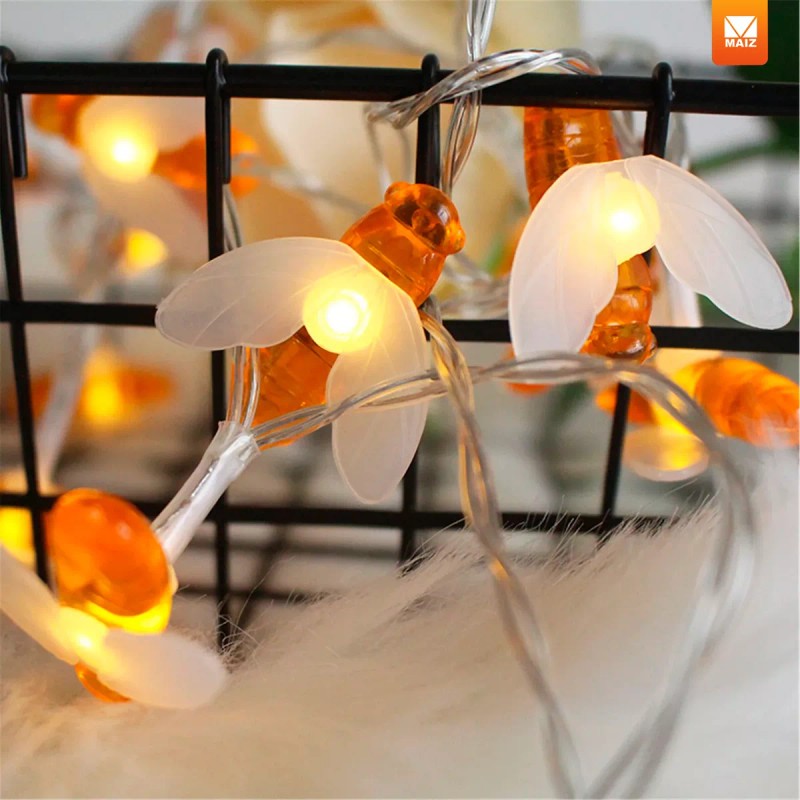 Maíz Serie Foco Luces Led Decorativas Abejas Kawaii 3 Metros