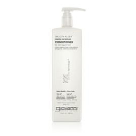 GIOVANNI Smooth As Silk Deeper Moisture Conditioner, 33.8 oz. Calms Frizz, Detangles, Wash & Go, Co Wash, No Parabens, Color Safe, Sulfate Free, Liter Size (Pack of 1).
