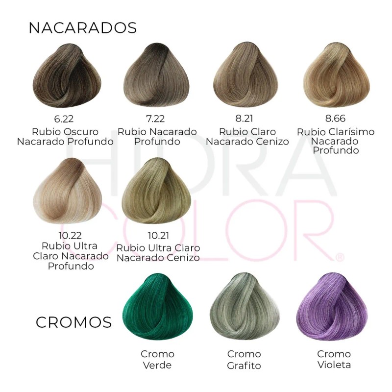 Tinte Para Cabello Hidracolor Naturales 90 Ml + Peróxido Tono