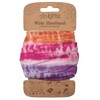 Karma Rainbow Tie Dye Headband for Women - Wide -
