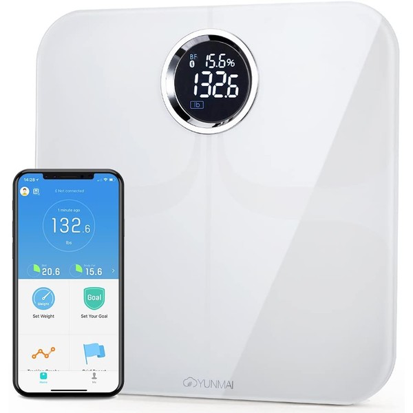 YUNMAI Premium Smart Scale - Body Fat Scale with New Free APP & Body Composition Monitor with Extra Large Display - Works with iPhone...