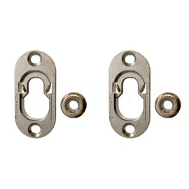 Button Fix Type 1 Metal Fix Bracket Fixing with Stainless Steel Retaining Spring for Fire Retardant Panels, Marine Interiors, Vibration & Shock Tested x2