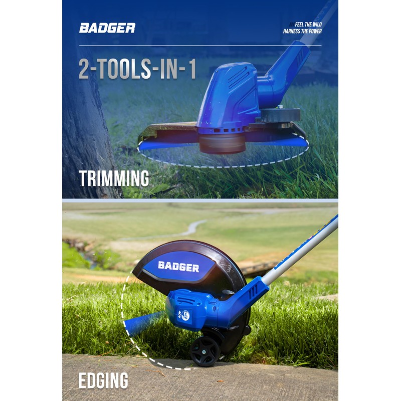 WILD BADGER POWER Weed Wacker 40V 13'' Cordless 2 in