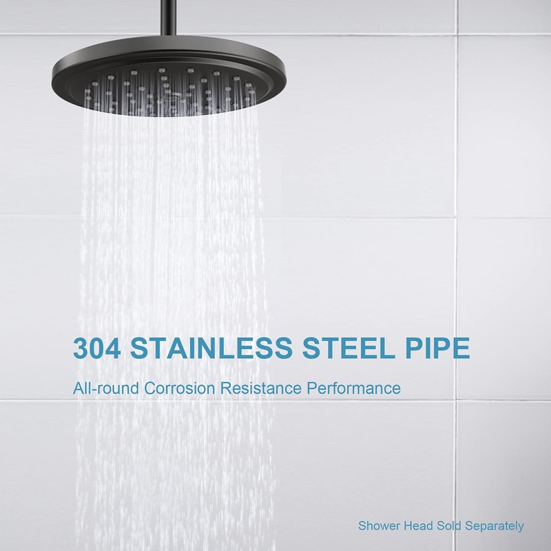 OFFO Shower Arm with Flange, 16 in Ceiling Mount Replacement
