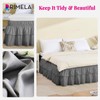 RIMELA Ruffle Bed Skirt Light Grey King 16 Inch Drop,