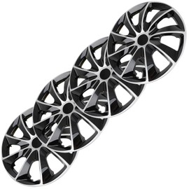 ANPART Set (4pcs) 15" Wheel Cover Rim Hubcaps Snap On Auto Tire Replacement Exterior Cap