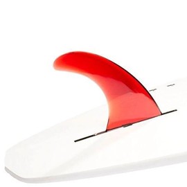 DORSAL Signature Surf SUP Single Center Fin for Longboard Surfboard 10 inch Red