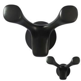 XDHLDULYK 2PCS Heavy Duty Magnetic Hooks, Strong Double Hangers with Rubber Coating, Powerful Magnetic Holder for Coat Bag Key Hat Towel, Multifunctional Double Hook for Kitchen Bedroom Office Garage