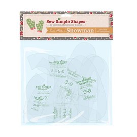 Let's Make a Snowman Sew Simple Shapes by Lori Holt of Bee in my Bonnet, 43 Plastic Template Pieces
