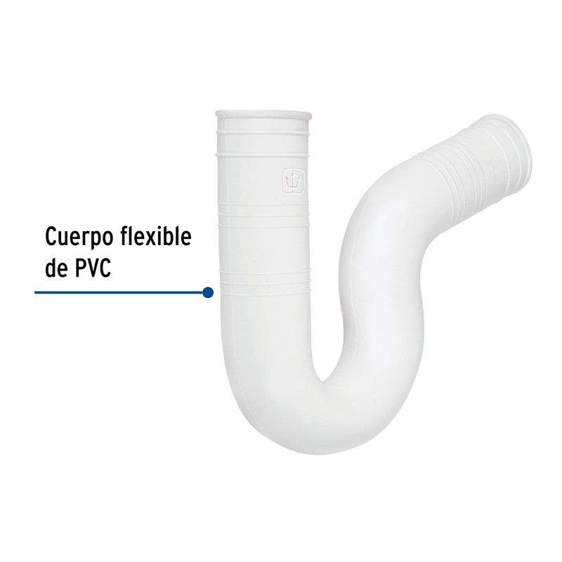 Foset CE-294 Céspol PVC flexible para fregadero 1-1/2", color, pack