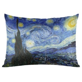 Starry Night Pillow Covers Slip Silk Pillowcase Standard Size 20x26 in Envelope Closure Pillowcase for Hair and Skin Silk Pillowcase - Slip Home Bed Living Room Sofa Festival Decor Gift
