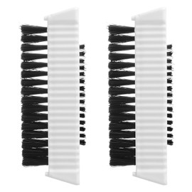 2 Pcs Nail Brush for Cleaning Fingernails Heavy Duty Nail Brushes Remove Dirt and Paint Fingernail Brush Deep Cleaning Mechanical Nail Scrub Brush Two-Sided with Hanging Rope Grey