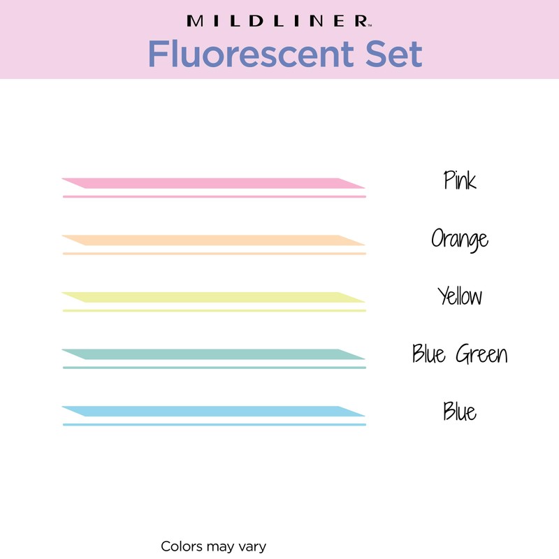 Zebra Pen Mildliner Dual-Tip Highlighter Marker Set, Broad and Fine