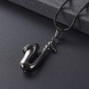 memorial jewelry Music Urn Saxophone Horn Chain Necklace Cremation Ash