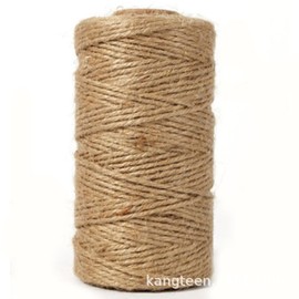 Natural Jute Twine String Roll, Heavy Duty Craft Rope, Brown