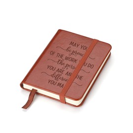 LBWCER Thank You gift May you be proud of the work you do, for Volunteer Staff Coach Nurse Teacher Social Worker Notebook Gift Pocket-Sized Notebook