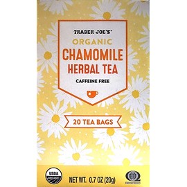 Trader Joe's 4 Packs Trader Joe's Organic Chamomile Herbal Tea 20 Tea Bags Each, Total 80 ct