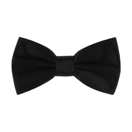 Ladeheid Bow Tie for Children Boys with Adjustable Band for Suit Festive Children's Bow Tie Fashion for Boys MJ (10 cm x 5 cm) (10 cm x 5 cm), black