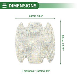 Motoforti Universal Car Door Handle Protective Film Reflective Stickers Anti-Scratch, Multicolor 4 Pcs