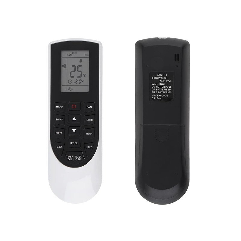 OriGlam YAN1F1 Air Conditioner Remote Control Replacement for Gree VIR09HP115V1AH