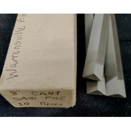 Warrensville QTY 1 NEW WARRENSVILLE FILE CO. 8" CANT SAW SMOOTH TRIANGULAR FILE