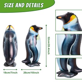 Inflatable Penguin Toy, Interesting Realistic Animal Figure Prop (1Pcs)
