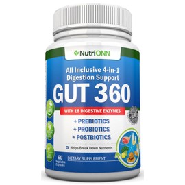 GUT 360 – Probiotics, Prebiotics & Postbiotics with Digestive Enzymes
