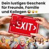 DankeDir! Exit exit sign, 30 x 20 cm, gift idea,