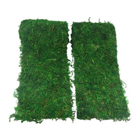FAICOIA 2 Pcs Moss Table Runner 6" x 55" Green Moss Roll for Fairy Gardens Wedding Woodland Decor Moss Grass Table Runner Preserved Moss Mat for Crafts Party 15x140cm