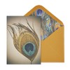 NIQUEA.D, Peacock Feather Blank Card