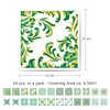 WALPLUS Pack of 24 15 x 15 cm Turkish Green