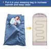 KOSMUSMO Sleeping Bag Liner, Ultralight Travel Sheet with Zipper and