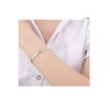 Hithop Simple Style 925 Sterling Silver Bangle Women Gift Bracelets