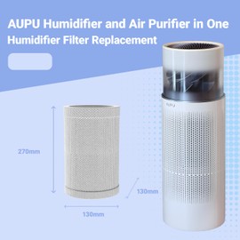 AUPU 1 Pack Humidifier Replacement Filter for C1 Humidifier and Air Purifier in One Captures Large Particles & Minerals, 360° Surround Humidification, Extends Washable Filter Life up to 6 Months
