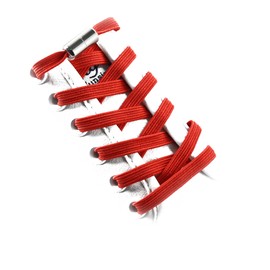 [VICT POPU] Elastic Shoe Laces for Adults Kids, Tieless Shoe Laces with Metal Buckle, No Tie Shoelaces, red