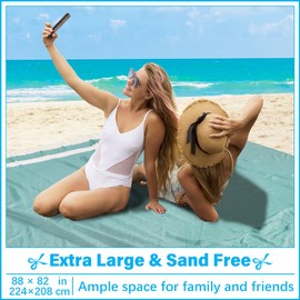 Oversized Turkish Beach Towel Blanket XXL Cotton Sandproof Towels Boho Woven Extra Large Big Sand Free Giant Throw Thick Blankets Huge Quilt XL Picnic Camping Necessities Cloud For Adult Gifts Teal