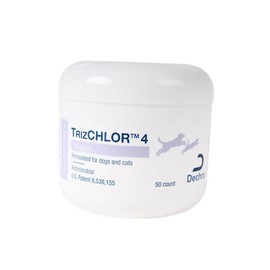 TrizCHLOR TrizCHLOR 4 Wipes for Dogs and Cats, 50 Count