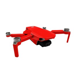 Finest Folia Protective Film Compatible with DJI Mini 2 Drone and Controller Sticker Set Perfect Fit Waterproof Skin Sticker Design Film (Full Adhesion K160, Neon Red)