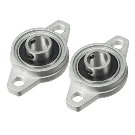 uxcell 2pcs KFL001 12mm Zinc Alloy Self Aligning Pillow Block Flange Bearing
