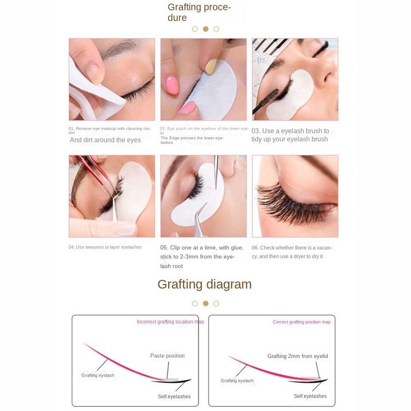 7 Pairs Natural Look Cartoon Anime False Eyelashes Brown Cluster