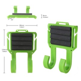 Maxcatch Fly Rod Holder, Belt-Mounted Clip, with Built-in Fly Patch, Hands-Free Fishing Accessory, for Keeping Rods Secure