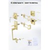 goldenwarm Double Front Door Lock Set, Gold Double Front Door